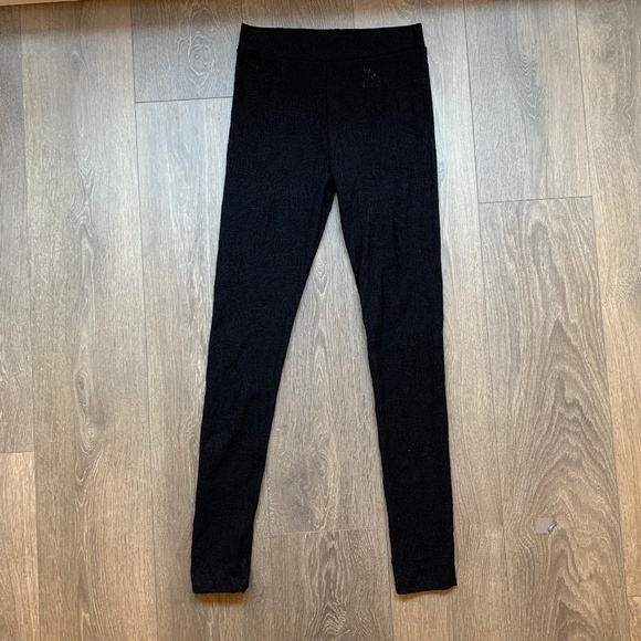 H&M Women's Lace Leggings Tights Skinny Leg Full length Sheer Mesh Black Small - Picture 14 of 15